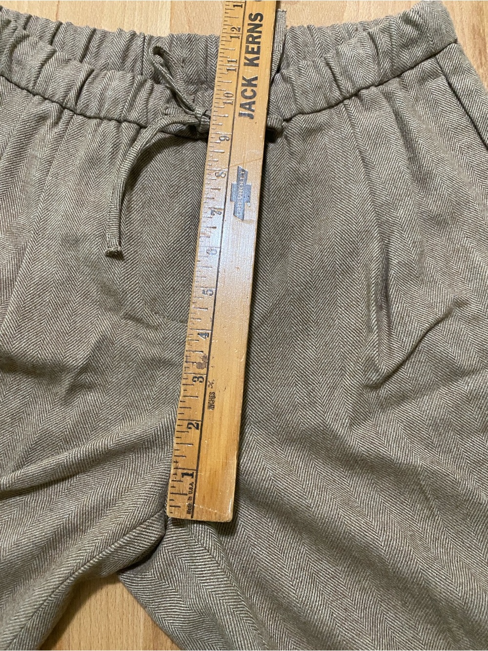 Banana Republic Wool Wide Leg Women’s Drawstring Pants brown - Picture 10 of 12